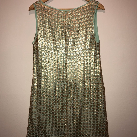 NWT Anthropologie Golden Pane Shift Dress - Picture 4 of 7